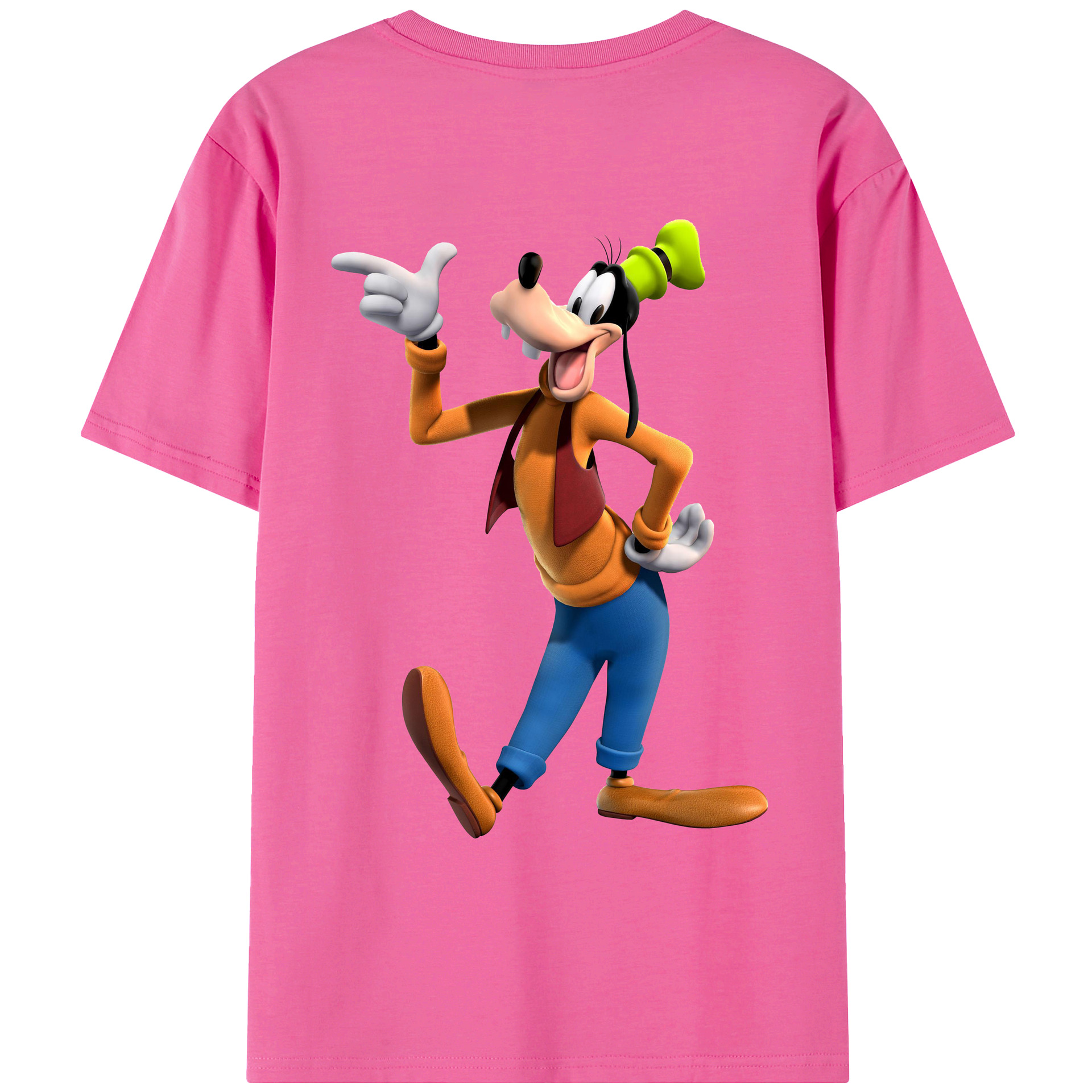 （画像用） ミッキーマウス Mickey Mouse レディース半袖Tシャツ(バックプリント)